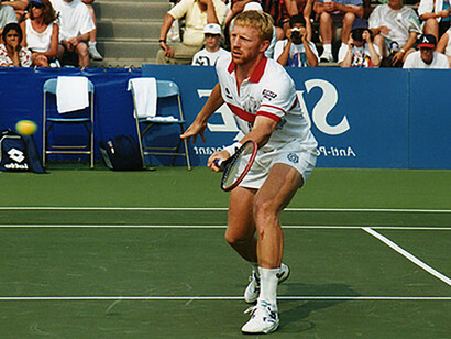Boris Becker. Éphémère numéro un mondial, Becker semblait moins obnubilé par le pouvoir  © By James Phelps from USA 