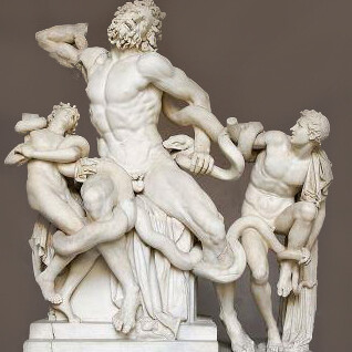 Escultura Grupo de Laocoonte, por Agesandro, Atenodoro e Polidoro