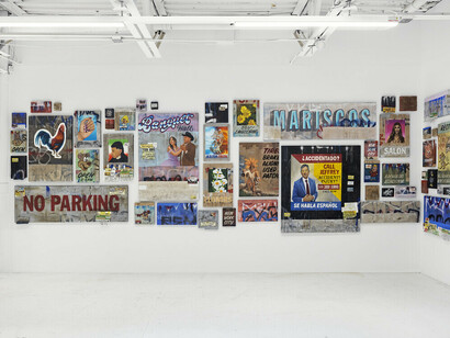 Alfonso Gonzalez Jr., This was here, exhibition view. Courtesy of Jeffrey Deitch Gallery
