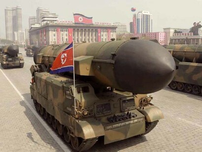 Desfile militar en Corea del Norte