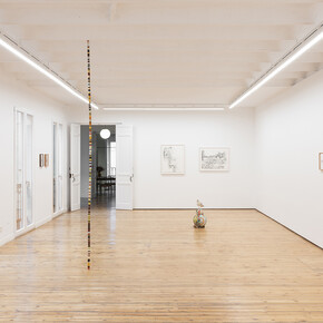 Joseph Grigely y Amy Vogel, When things fall apart, vista de exhibición. Cortesía de Prats Nogueras Blanchard. Foto de Roberto Ruiz