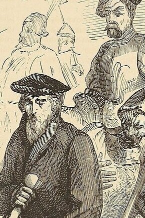 Ilustración publicada en "Historia de la gran reforma en Europa, en tiempos de Calvino y Lutero", de Merle d'Aubigné y Jean Henri, 1870