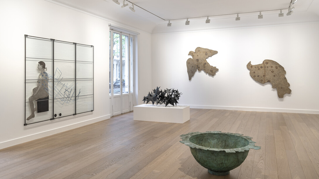 Kiki Smith, Flight, vue de l'exposition. Avec l'aimable autorisation de la Galerie Lelong