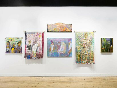 Eustace Mamba, Lavender, exhibition view. Courtesy of Paradigm Gallery + Studio