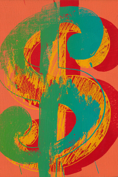 Andy Warhol; Dollar sign, c. 1981