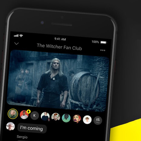 Watchers App allows users to watch movies, shows, and sports together with friends and celebs, in sync, and communicate with each other by voice or text while watching
