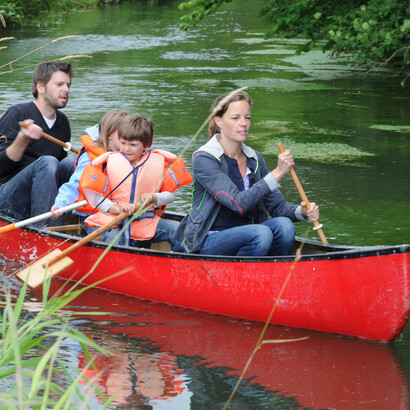 A Family in Canoe, Source iStock Photos