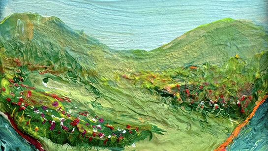Barry Hazard, Backside meadow (detail), 2026. Courtesy of Hashimoto Contemporary