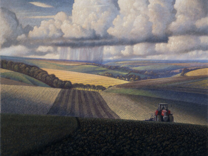 James Lynch, The Ploughman, White Street Hill, 48.5 x 63.5 cm
