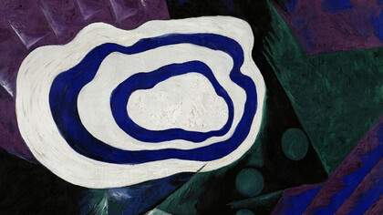 Natalia Goncharova Il vuoto 1913, olio e gouache su tela cm 80 x 106. Mosca, Galleria Statale Tretyakov, ZH-1543. Lascito di A.K. Larionova-Tomilina, Parigi 1989
© Natalia Goncharova, by SIAE 2019