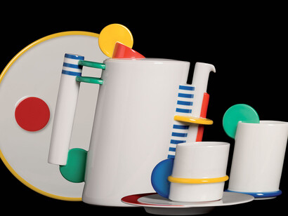 Marcello Morandini, Servizio da caffè, Circolo Color,, Rosenthal, Selb, 1985. Courtesy of Museo MA*GA