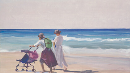 Anna Pasternak (1943) "Maternidad", 2005, óleo sobre lienzo, trabajo propio, Israel