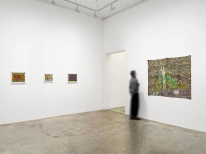 Kathia St. Hilaire, The vocals of the chaotic burst, exhibition view. Courtesy of Perrotin