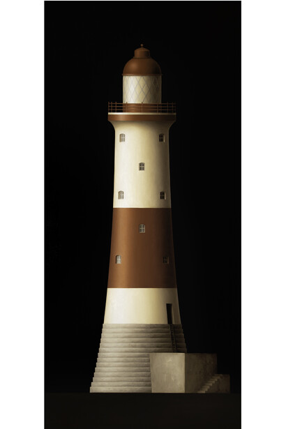 Renny Tait, Beachy Head, 2013, Oil on linen, 180 x 80 cm, 70 7/8 x 31 1/2 in, Courtesy of Flowers Gallery - New York. Copyright © the Artist
