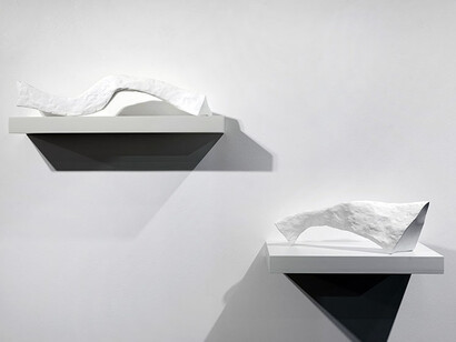 Fabio Miniotti, Late bajo la piel, vista de exhibición. Cortesía de Otto Galería