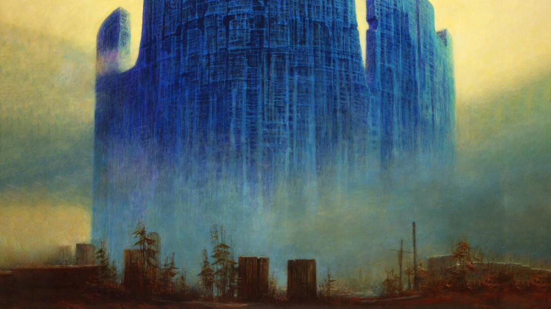 Zdzisław Beksiński, Untitled (detalle), 1984