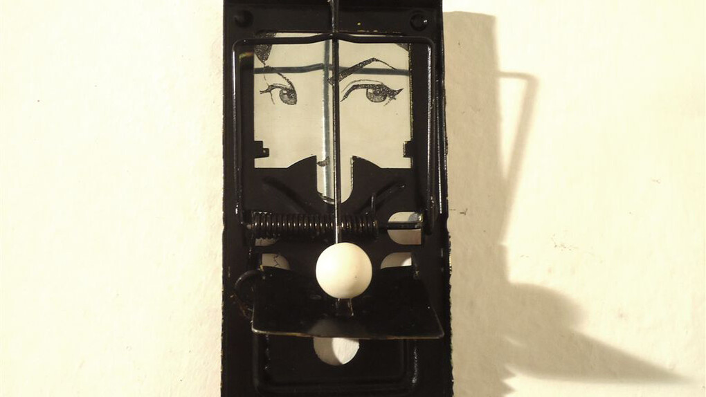 Dellaclà Nella Trappola di Vermeer, 50 x 9 x 5, ferro zinco inchiostro, 2014