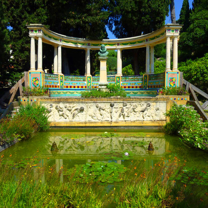 Fontana Rosa, jardín francés de estilo Belle Époque situado en Menton, Alpes marítimos