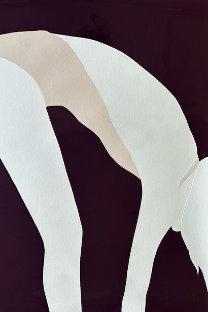 Natasha Law, Fold in pink, 2025. Courtesy of Voltz Clarke Gallery 