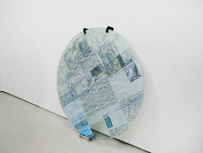 Clare Hu, table iv (blooming leaf + valley forge dogwood) (detail), 2026. Courtesy of Eli Klein Gallery