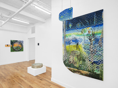 Michelle S. Cho and Ian Ha. Shifts and echoes, installation view. Courtesy of Fragment (Photo: Daniel Greer)