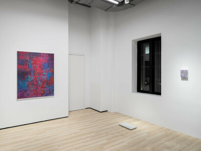Jean-Baptiste Bernadet, Hot pink, exhibition view. Courtesy of Almine Rech