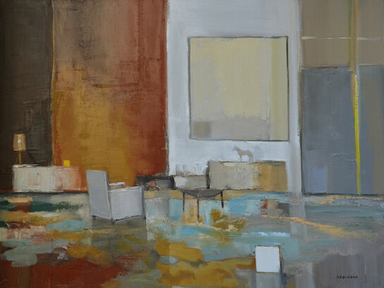 Philippe H. Dequesne, A l'atelier, 2014, Oil on Canvas, 45½" x 35"