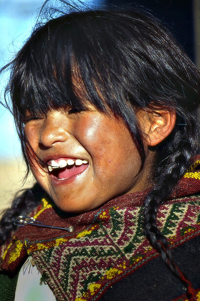Peru – una bambina di un villaggio Quero