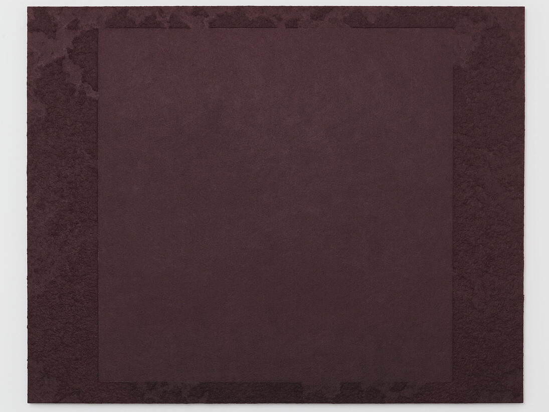 Chung Chang-Sup, “Meditation 23801” 2003. Tak fiber on canvas / Fibre de mûrier sur toile. 181,8 x 227,3 cm / 71 1/2 x 89 1/2 inches