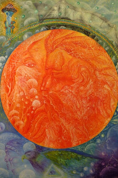 Il potere dell'amanita muscaria (75x50 Olio su tela) Stefano Mayorca