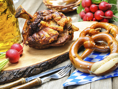 Traditional food at Oktoberfest