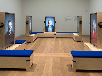 Eine zukunft für die vergangenheit, ausstellungsansicht. Mit freundlicher genehmigung des Kunsthaus Zürich