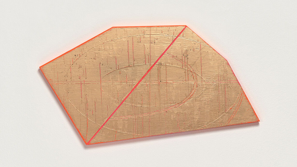 David Row, Untitled (Gold II) (detail), 2022. Courtesy of Locks Gallery