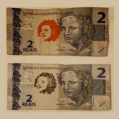 Cildo Meirelles, «Intervención a 2 Reais»  