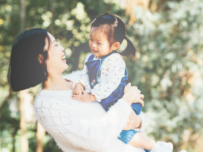 A South Korean mother and child, highlighting the impact of South Korea's declining birth rates and the nation’s demographic crisis