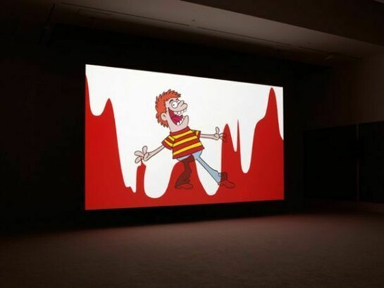 Raspberry Poser, 2012, Projected video animation, 13:54 min (loop), color, sound, Dimensions vary with installation