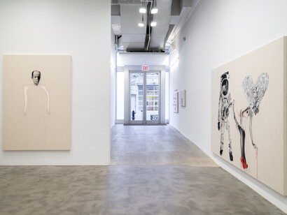 Marc Séguin, I Love America and America Loves Me, 2014, Installation view