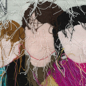 Cathy Alvarez, Las tres diosas , tissage, 2024. Avec l’aimable autorisation de La Châtaigneraie