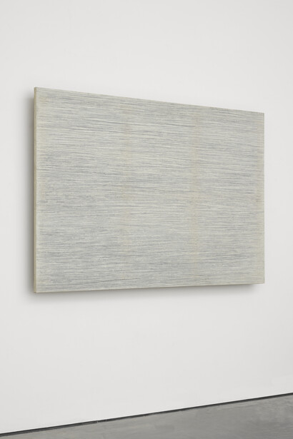 Park Seo-Bo
Ecriture (描法) No. 23-77
1977
Pencil and oil on canvas
51 3/16 x 76 3/8 in. (130 x 194 cm)
© the artist. Photo © White Cube (George Darrell)
