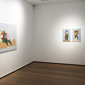 Rosalía Banet en LaCriptaProjects, vista de exhibición. Cortesía de la Galería Rafael Pérez Hernando