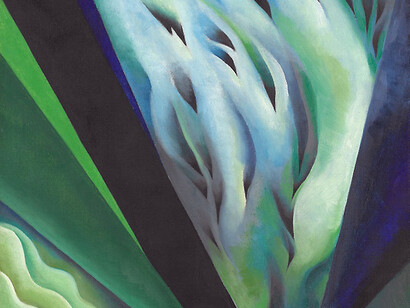 Georgia O'Keeffe, American, 1887-1986
Blue and Green Music, 1919/21