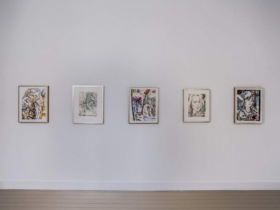 Elizabeth Peyton: Dark Incandescence, November 18 – January 16, 2014. Installation view: Gladstone Gallery, Brussels. Copyright Elizabeth Peyton. Courtesy Gladstone Gallery, New York and Brussels. Photo: David Regen