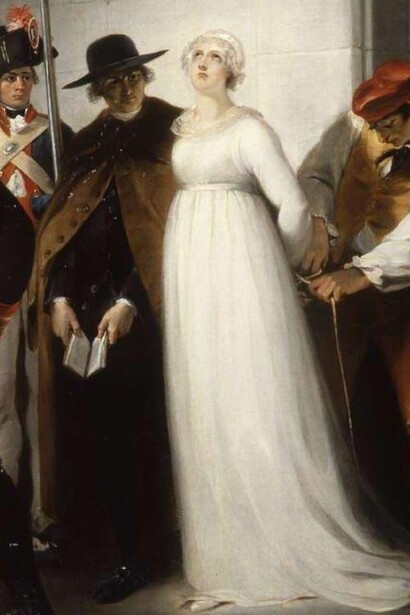 William Hamilton, "Maria Antonietta portata alla sua esecuzione, 16 ottobre 1793", 1794, Musée de la Révolution française, Francia