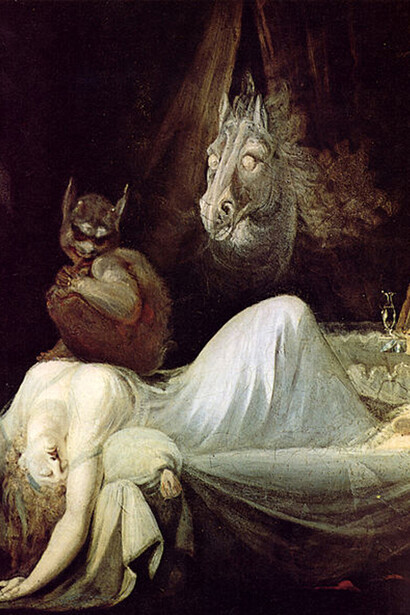 J Hinrich Füssli, L'Incubo 1790 - 91, Froncoforte, Goethe - Museum