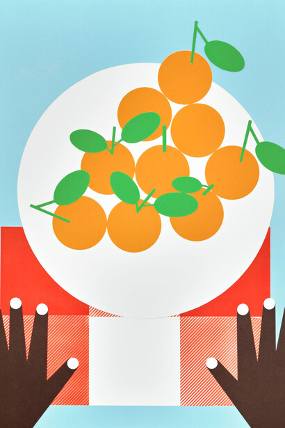 Nina Chanel Abney, Humble gifts #8, 2024. Courtesy of Jeffrey Deitch Gallery