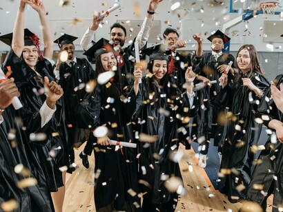 Graduation celebration for high school students