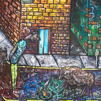 Nicolaus J. Myers, Civil obedience (detail), 2024. Courtesy of Fountain House Gallery