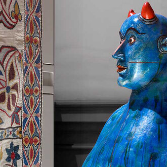 South Asian Design, Exhibition view. Courtesy of Manchester Art Gallery