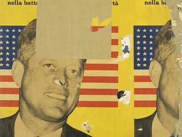 Mimmo Rotella, Viva America, 1963, collezione privata