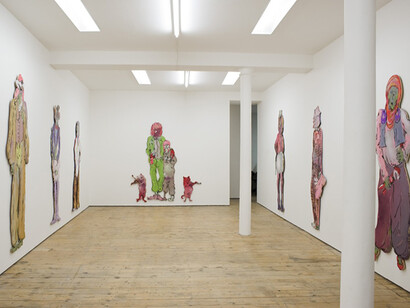Installation View, ‘The Plumbers (Hygienic Gaze)’ at Vitrine Bermondsey Street , courtesy of Vitrine
